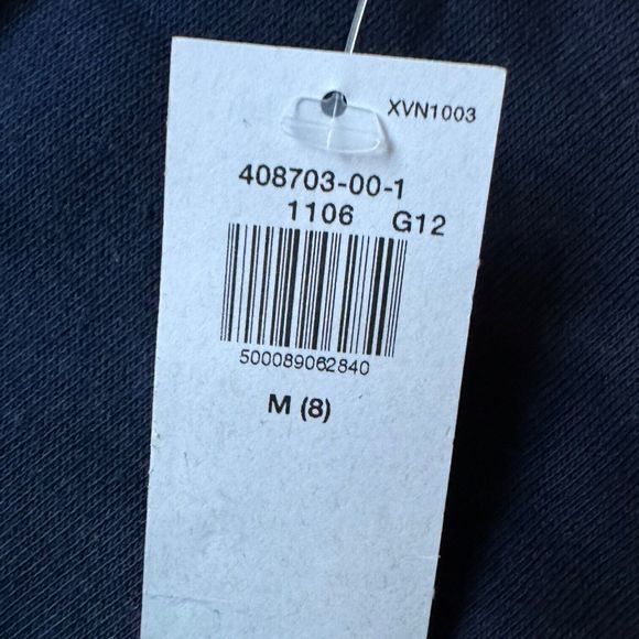 New Old Navy Quarter Zip Pullover Sweatshirt Boys Size M 8 Fleece Blue 1994 Logo - Picture 9 of 9